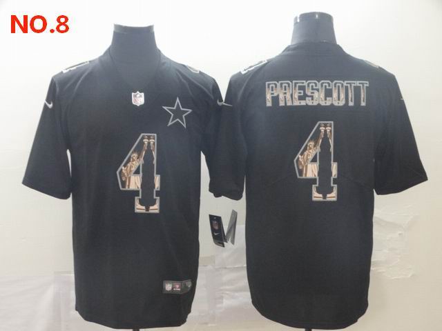 Men's Dallas Cowboys #4 Dak Prescott Jerseys NO.8;